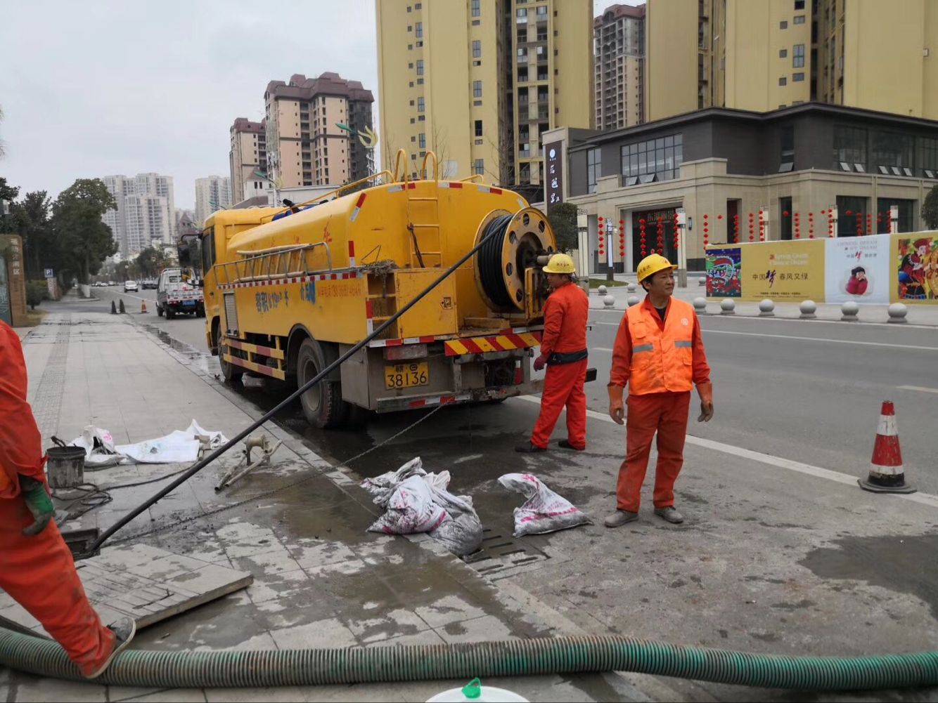 博厚镇排污管道清淤-管道清洗